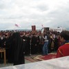 მახათას მთა. ივერიის ყოვლადწმიდა ღვთისმშობლის ხატის სახელობის ტაძრის საძირკვლის კურთხევა